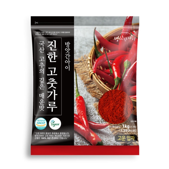 [방앗간아이] HACCP 국산 비건고춧가루 1kg (고운, 보통)