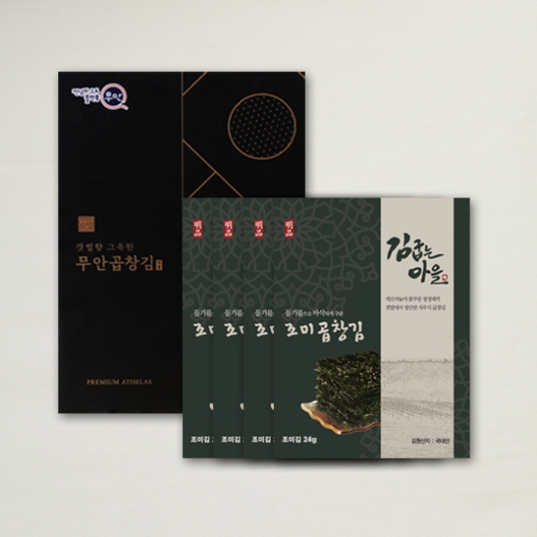 [브라이트데이] 김굽는마을 무조미곱창김 선물세트(20g x 4봉)