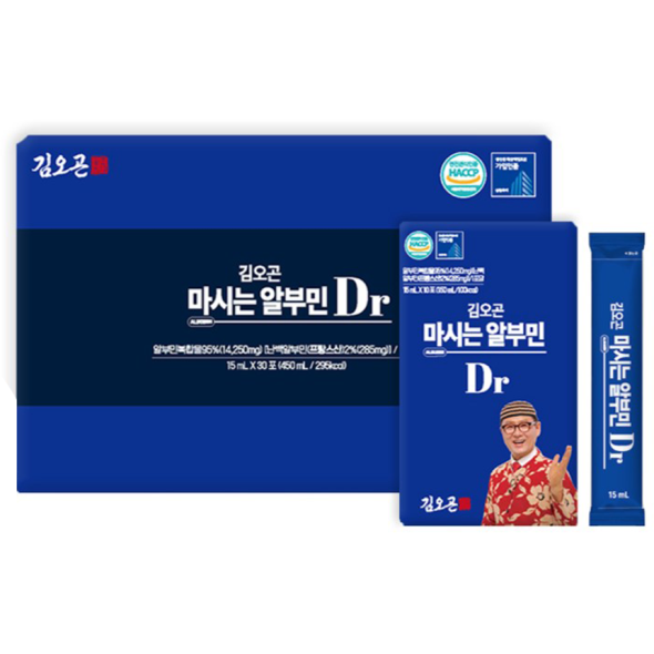 [만원의행복][김오곤] 마시는 알부민 Dr 15ml x 30포(쇼핑백동봉)