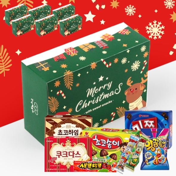 [간식대장] 크리스마스 그린(사각) 8종 (s0004)