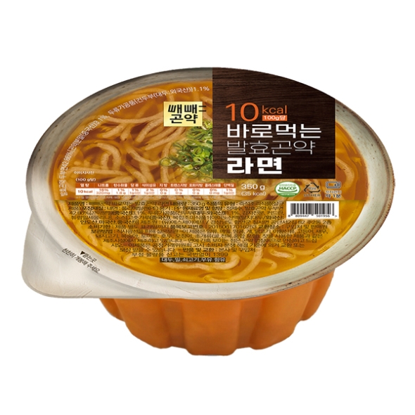 [빼빼곤약] 바로먹는 발효곤약 라면 350gx4ea