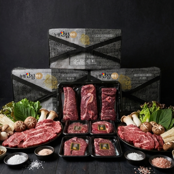농협안심한우 1등급 실속 든든 한우선물세트 900g(등심 300g,불고기 300g,국거리 300g)
