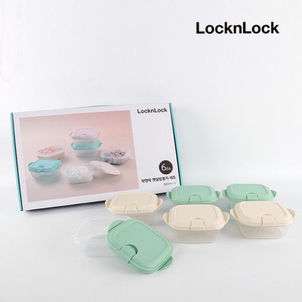 락앤락 햇쌀밥용기 선물세트 300ml*6개