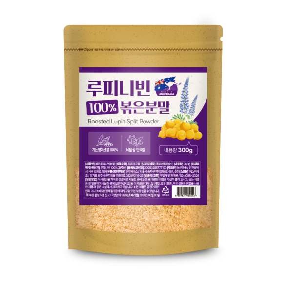  [루피니빈] 콩 볶은분말 100% 식물성 단백질 루핀분말 300g
