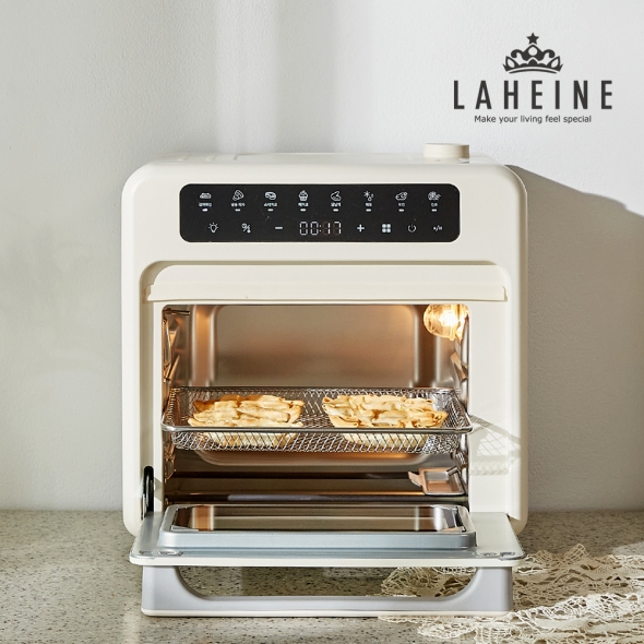 [신한카드 할인][라헨느] 더 퀸 304 올스텐 디지털 스팀오븐 에어프라이어 16리터 (식품건조기능) LHN-OV3200W