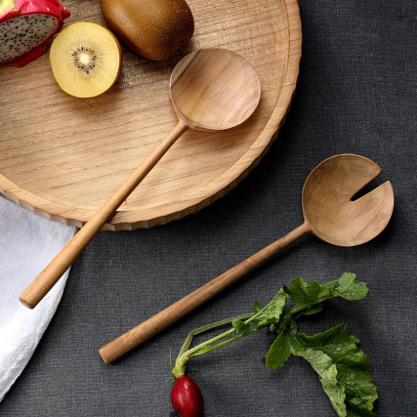 [만원의행복] 홈스토리 프리미엄 원목티크 서버스푼