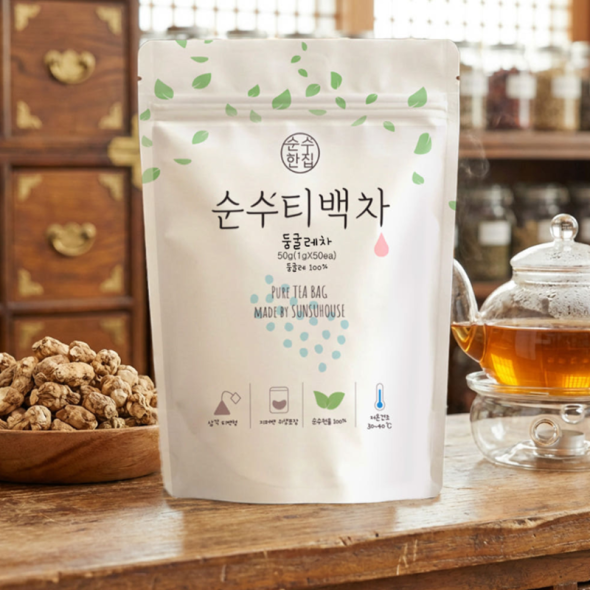 [순수티백]순수한집 둥굴레차 티백 1팩 50개입