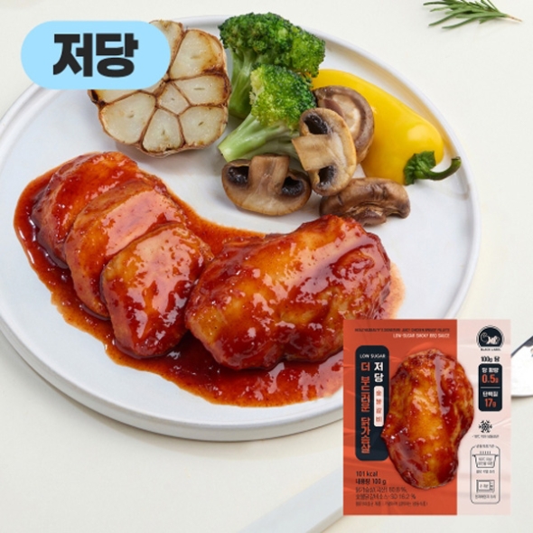 [똑똑한식단] THE 부드런 저당 숯불갈비맛 닭가슴살 5팩/10팩/15팩/20팩 (팩당100g내외)