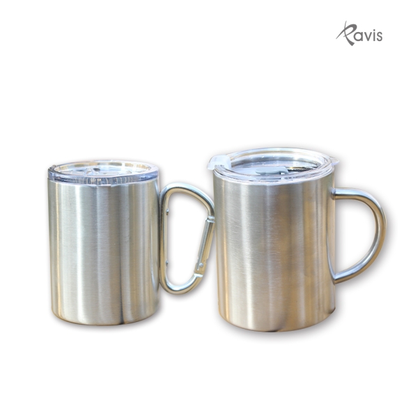 [파비스] 캠핑용 이중스텐 머그컵  PMC-01