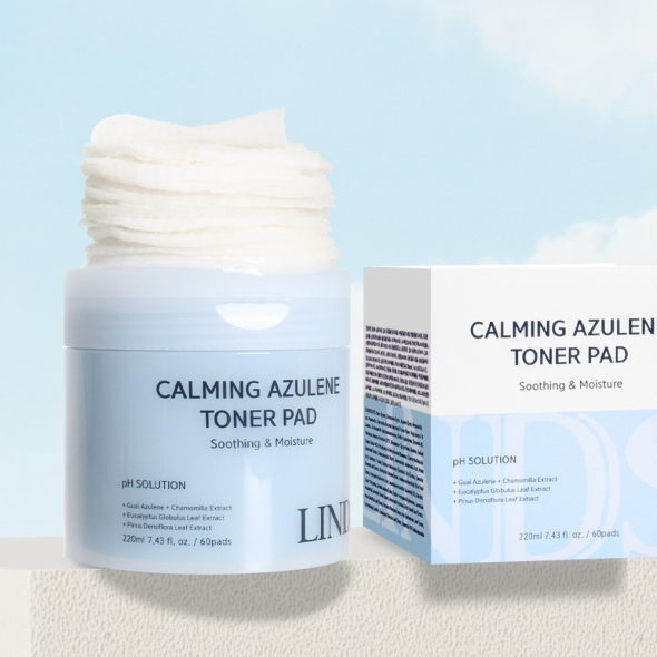 [특별할인] 린제이  피에이치 솔루션 카밍 시카 아줄렌 토너 패드 220ml (60매)