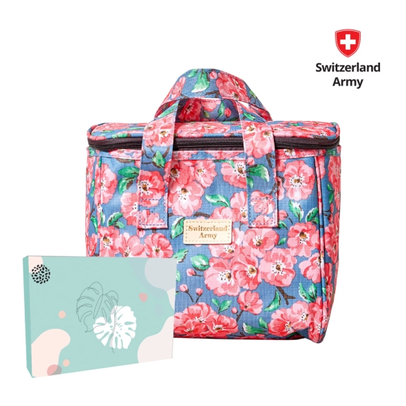 [스위칠랜드아미] 쿨러백_핑크 벚꽃 8L_케이스