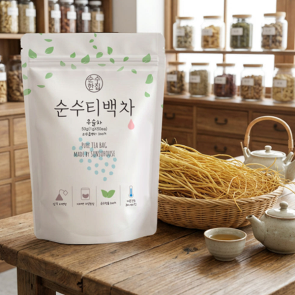 [순수티백]순수한집 우슬차 티백 1팩 50개입/2팩 100개입