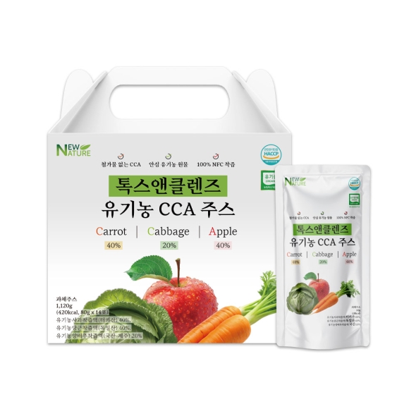 톡스 앤 클렌즈 유기농 CCA주스 80g x 14포