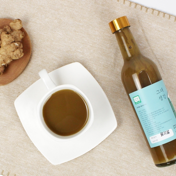 홍성업마농부의 착즙 수제 생강청 350ml / 500ml 직접재배 유기농생강 생강차