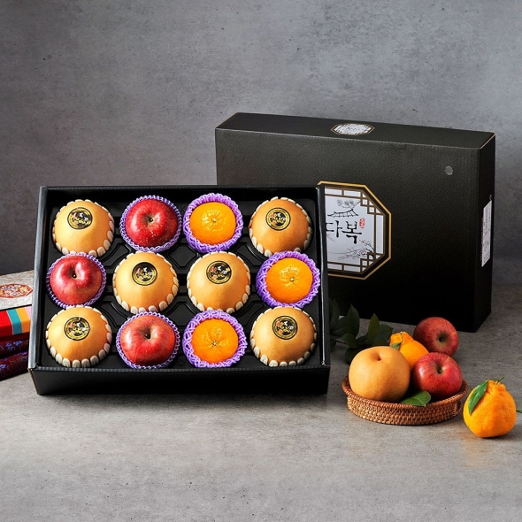 [푸토리] 사과 배 레드향 혼합 선물세트 5kg (배6과+사과3과+레드향3과)