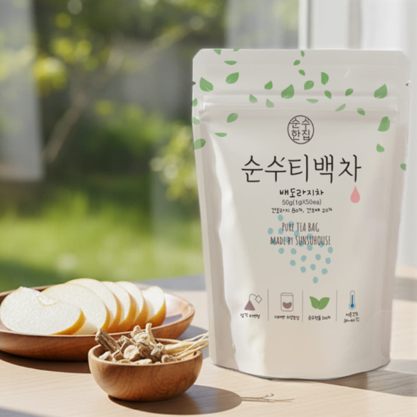 [순수티백]순수한집 배도라지차 티백 1팩 50개입