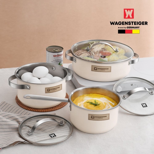 바겐슈타이거 파머스 IH 3종 냄비 세트(아이보리)