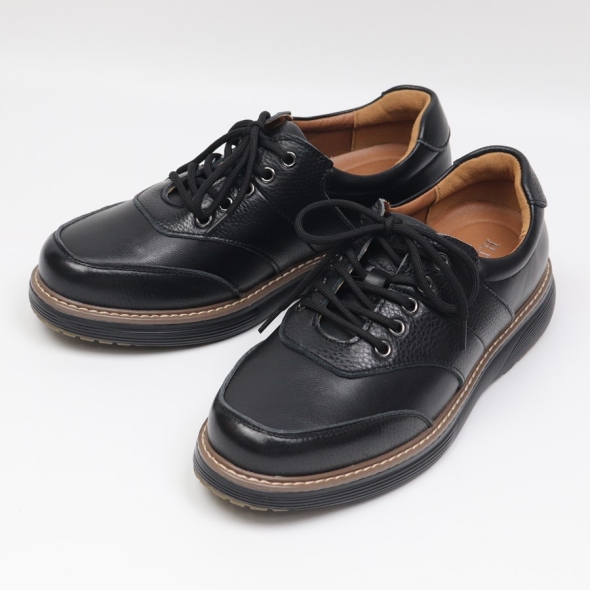 [개성시대] 남성 5cm 블랙 가죽 스니커즈 400g 데일리
