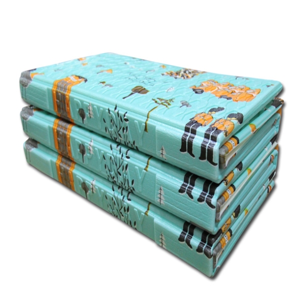 [해피데이] 국내산_코팅_3단 캠핑매트 런던_민트 [중/대]