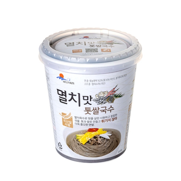 [완도바다] 멸치맛 톳 쌀국수컵면 5통/10통/15통(통당82g/스프포함)