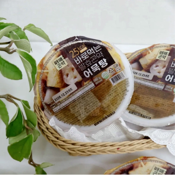 [빼빼곤약] 바로먹는 발효곤약 어묵탕 360gx4ea