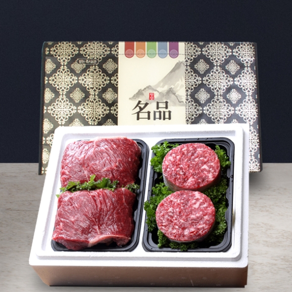 [바라봄한우] 1등급이상 정육선물세트 800g(불고기400g+국거리400g)