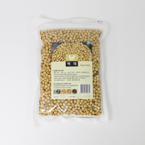 (25년산) 홍성농부의 백태 1kg 메주콩 노란콩 대두