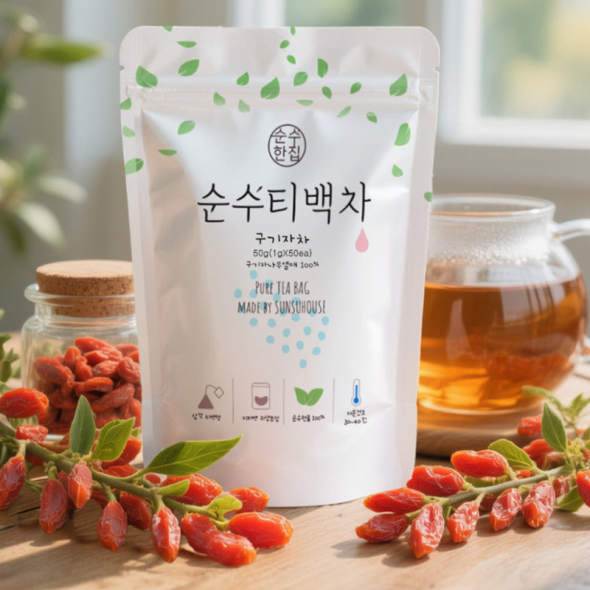 [순수티백]순수한집 구기자차 티백 1팩 50개입