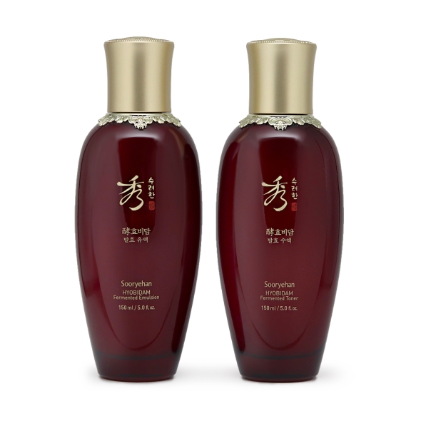 수려한 효비담 발효 2종 기초세트 촉촉한 한방화장품