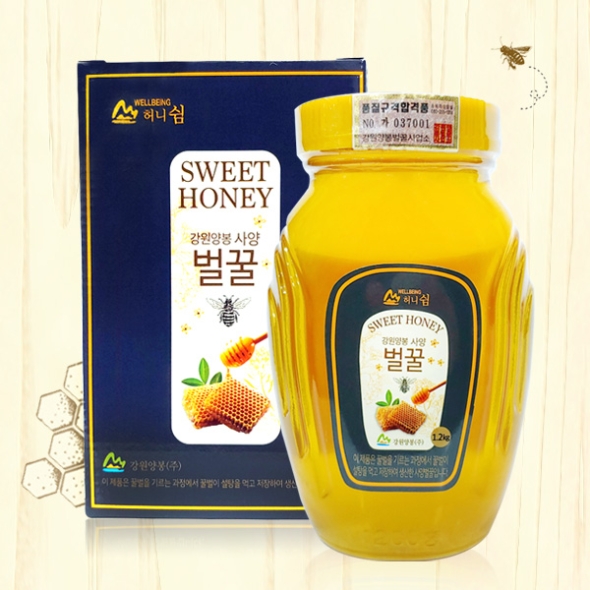 [강원양봉] 허니쉼 사양벌꿀 1.2kg(pet)