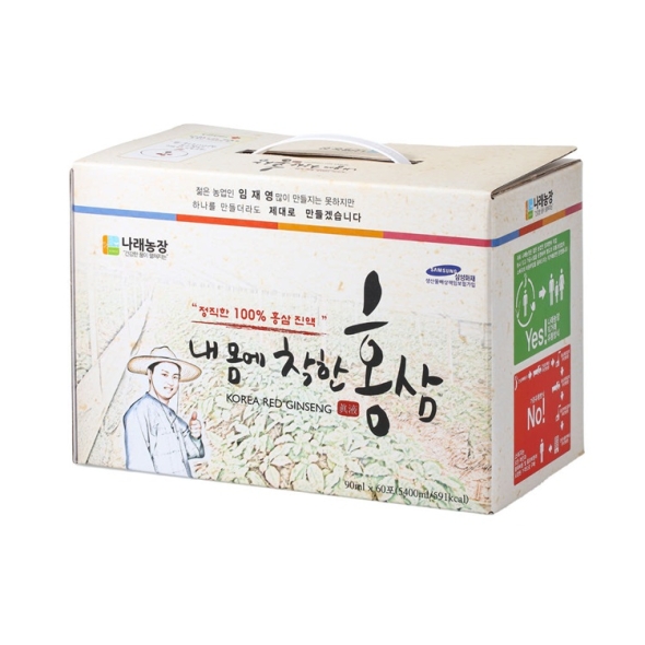 나래식품농장 내몸에 착한 홍삼 홍삼액 60포 x 1박스