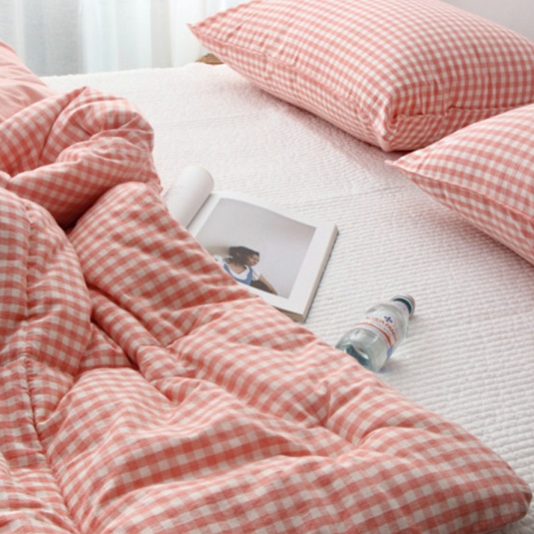 [Guy Laroche] 파스텔 선염체크 코튼 이불