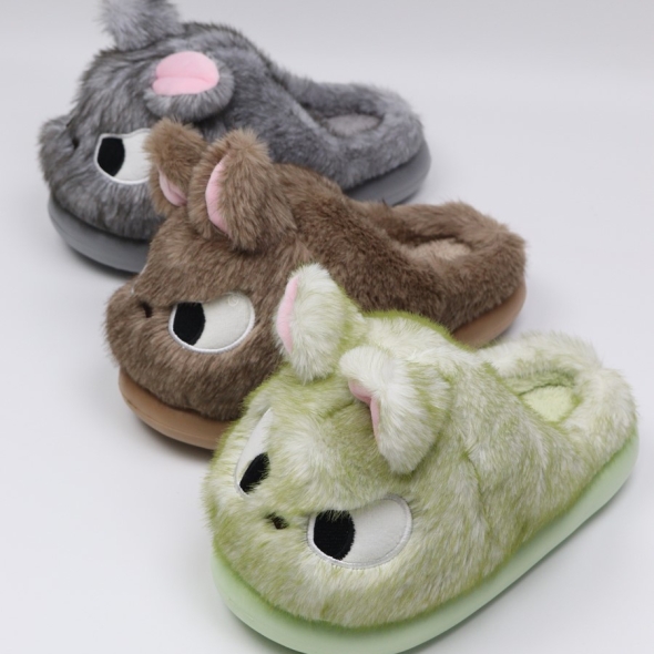 [개성시대] 여성 4cm 베이직 털슬리퍼 140g 데일리