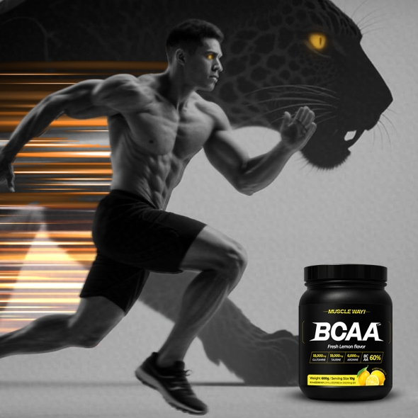 [머슬웨이] BCAA 아미노산 보충제 레몬맛 600g