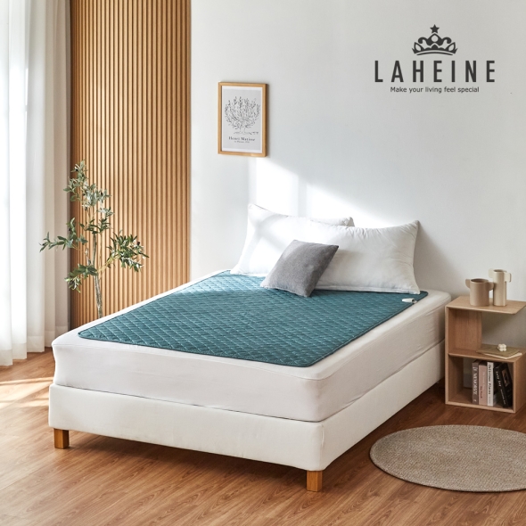 [신한카드 할인][라헨느] 딥그린 탄소열선 카본매트 워셔블 양면 전기요 더블 HL-CP2006