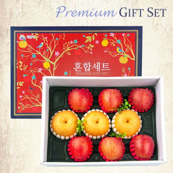 [1/19일부터 순차출고] [농협] 한아름드린 프리미엄 사과/배혼합세트 4kg내외(사과6과/배3과)