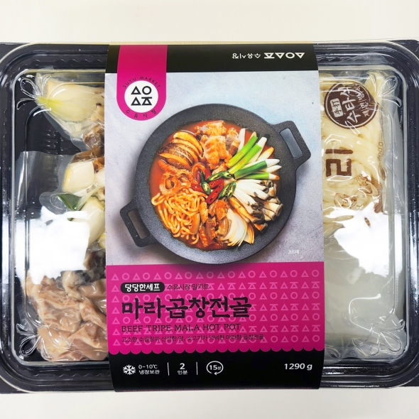 [주말특가]  수유전통시장 당당한셰프  마라곱창전골 1430g(3~4인분)