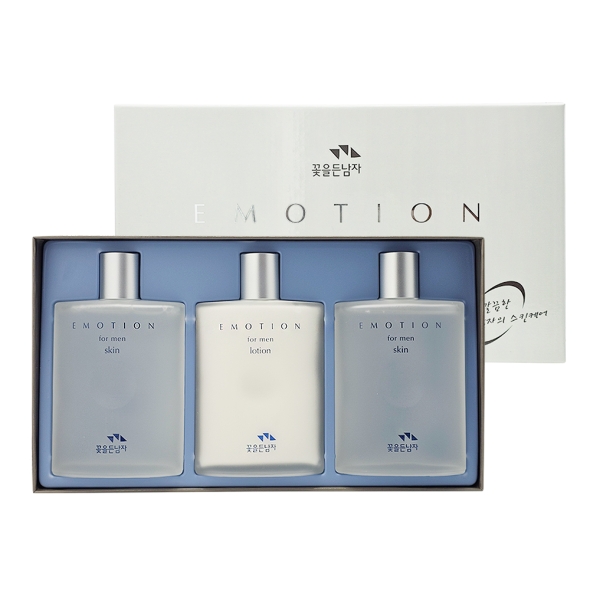 꽃을든남자 이모션 2종 세트 (스킨2+로션1) 남성화장품선물