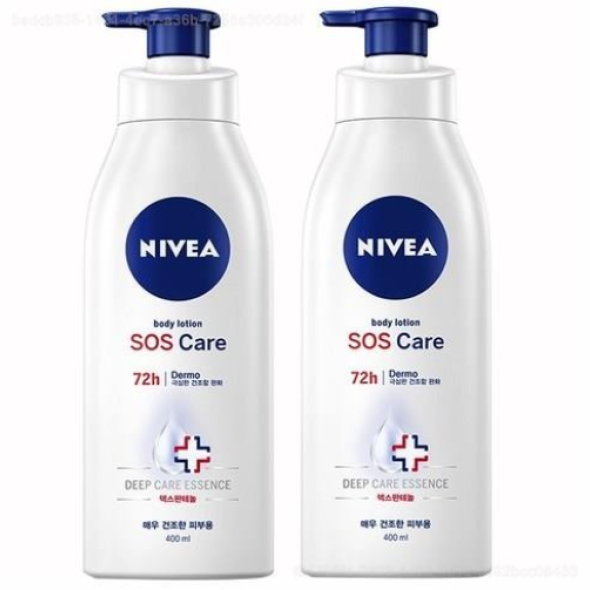 니베아 SOS 케어 바디로션 400ml 극심한 건조함 저자극 2개