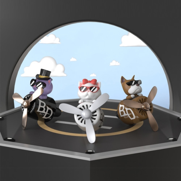[벨라독스][1+1]  에어휠 프로펠러 차량용 방향제 BD-1