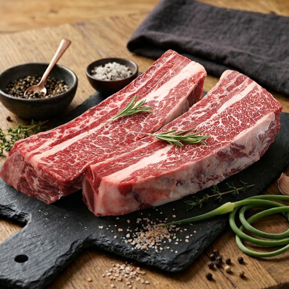 [바라던]수입산 냉동 소꽃갈비 우대갈비 600g 1팩/2팩
