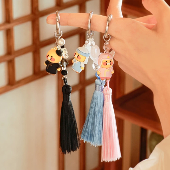 춘식이  피규어  태슬  스트랩 (한복블루/한복핑크/선비)