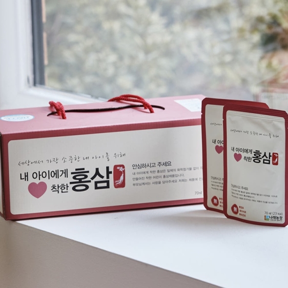 나래식품농장 아이에게 착한 어린이 키즈 홍삼 홍삼액 30포 x 1박스