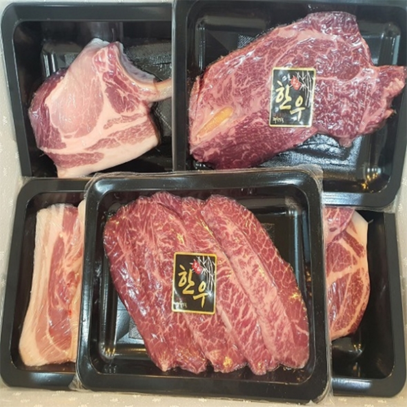 제주 흑돼지  한우 선물세트(마)
