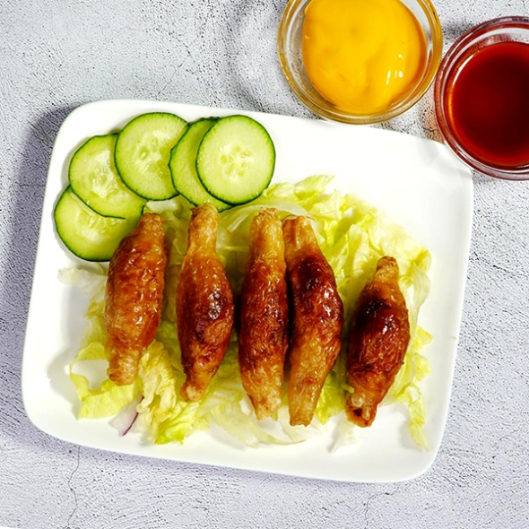 [단짠예찬] 닭껍질말이튀김(닭껍질교자) 1kgx1팩/2팩(팩당40개내외)