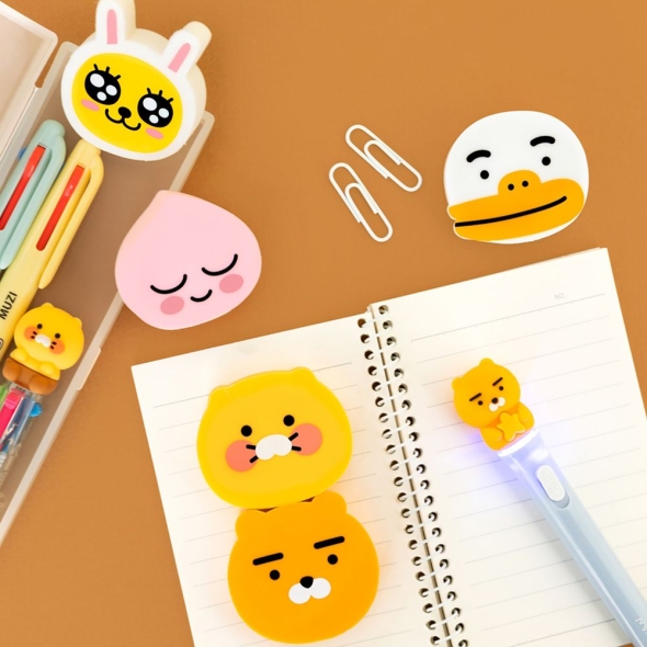 카카오프렌즈  지우개  5개세트(춘식이+라이언+어피치+무지+튜브)