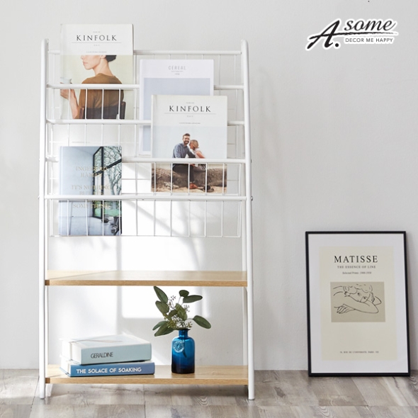 어썸 스틸 미니 선반 잡지꽂이 