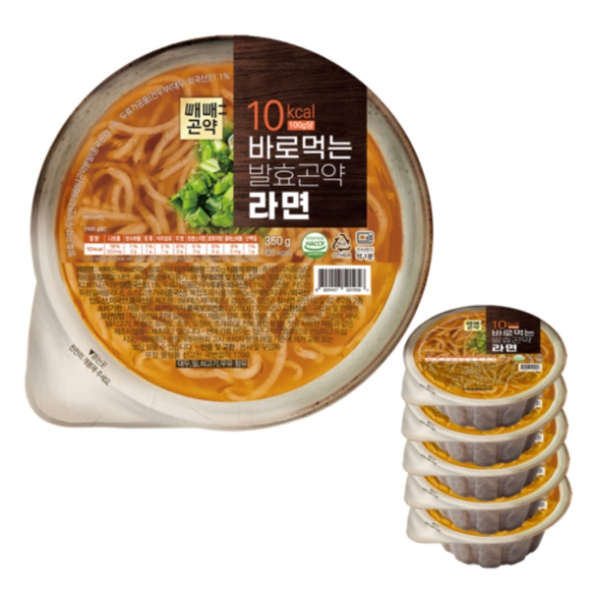 [빼빼곤약] 바로먹는 발효곤약 라면 350gx4ea
