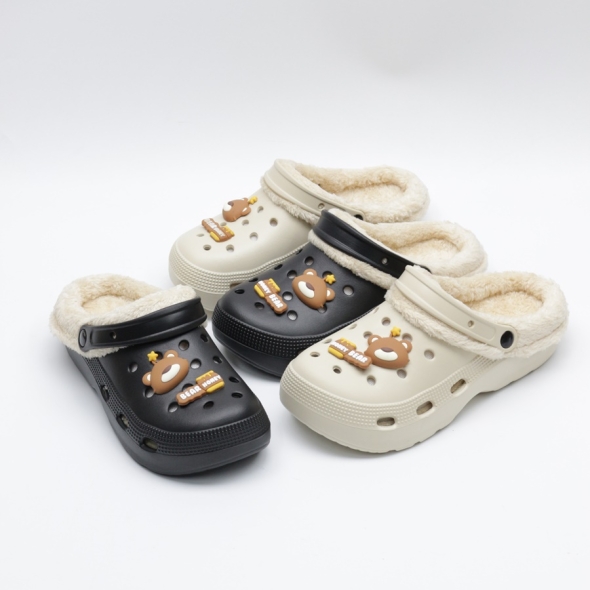 [개성시대] 여성 3.5cm 베이직 털슬리퍼 175g 데일리
