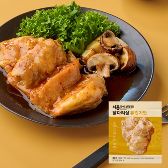 [똑똑한식단] THE 맛있는 유린기맛 닭다리살 5팩/10팩/15팩/25팩 (팩당100g내외)